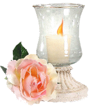 bougie et rose.gif