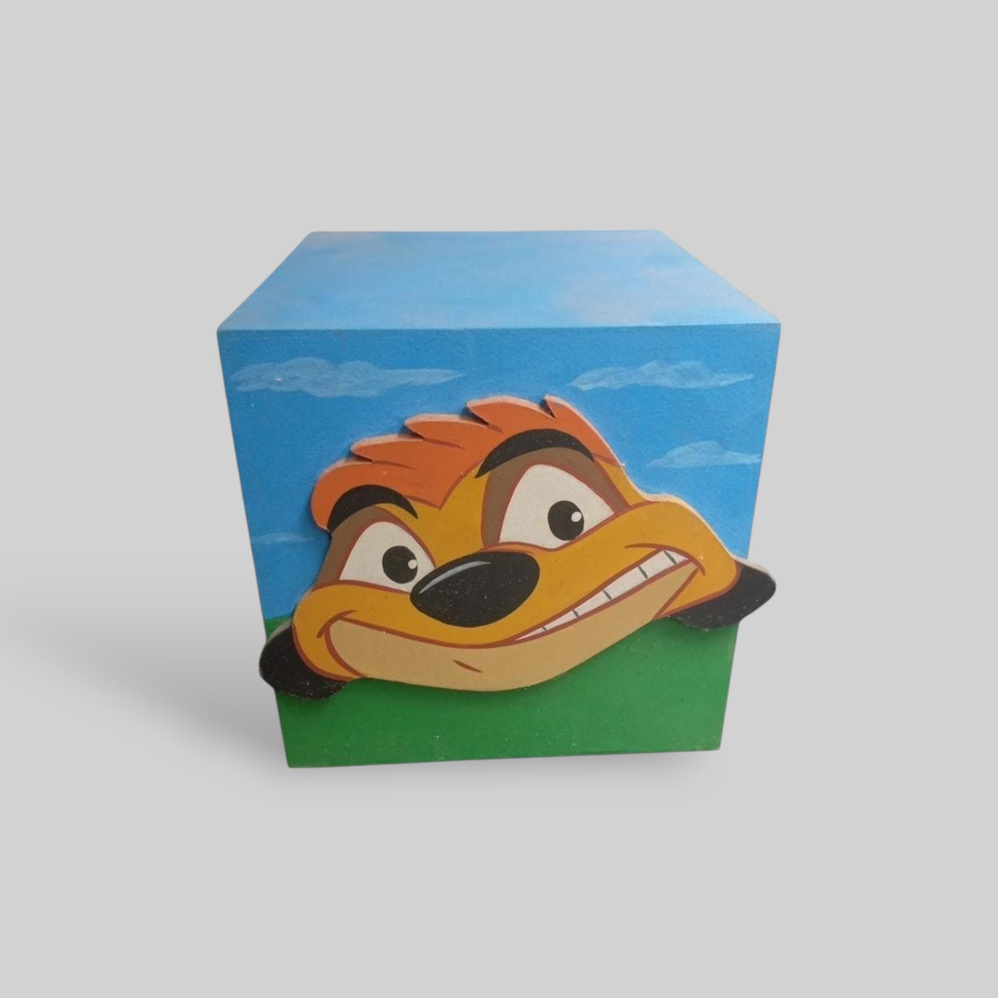 Cubo Personalizado Timão (Rei Leão) - 20 cm Comprimento