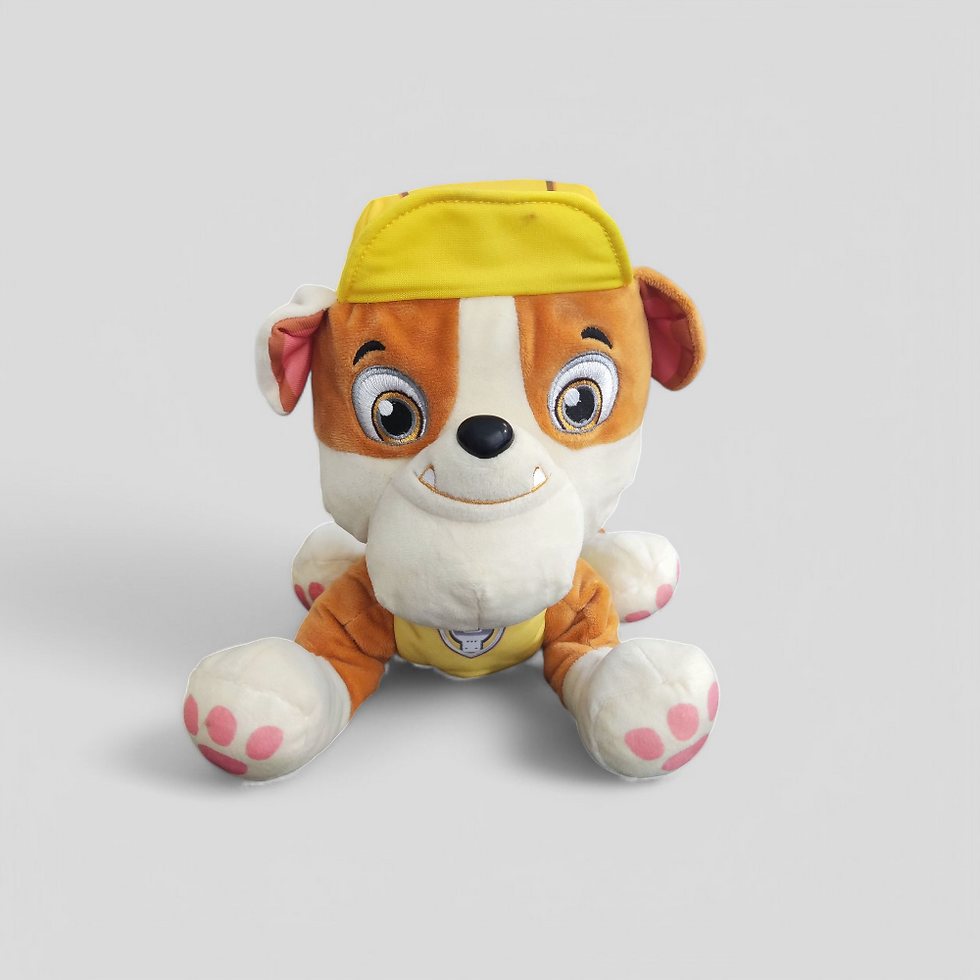 Rubble Pelúcia (Patrulha Canina) - 30 cm Comprimento