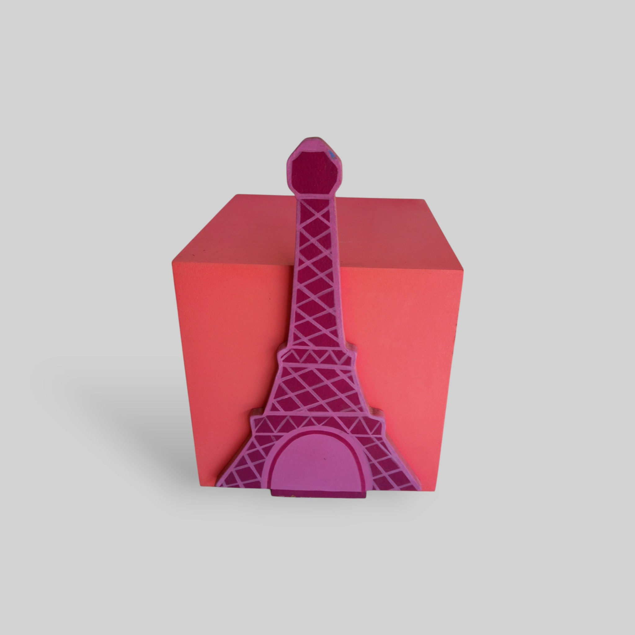 Cubo Personalizado Temático Paris - 20 cm Comp