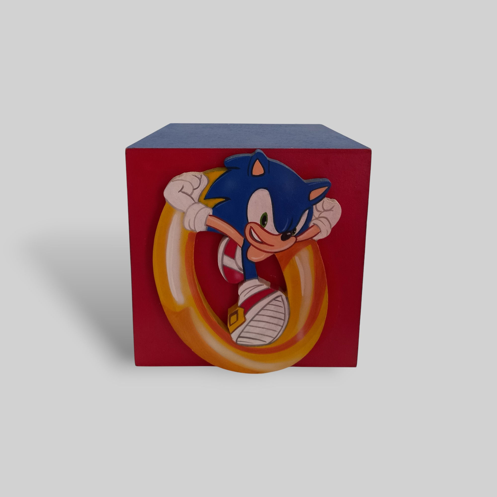 Cubo Personalizado - Sonic - 20 cm Com