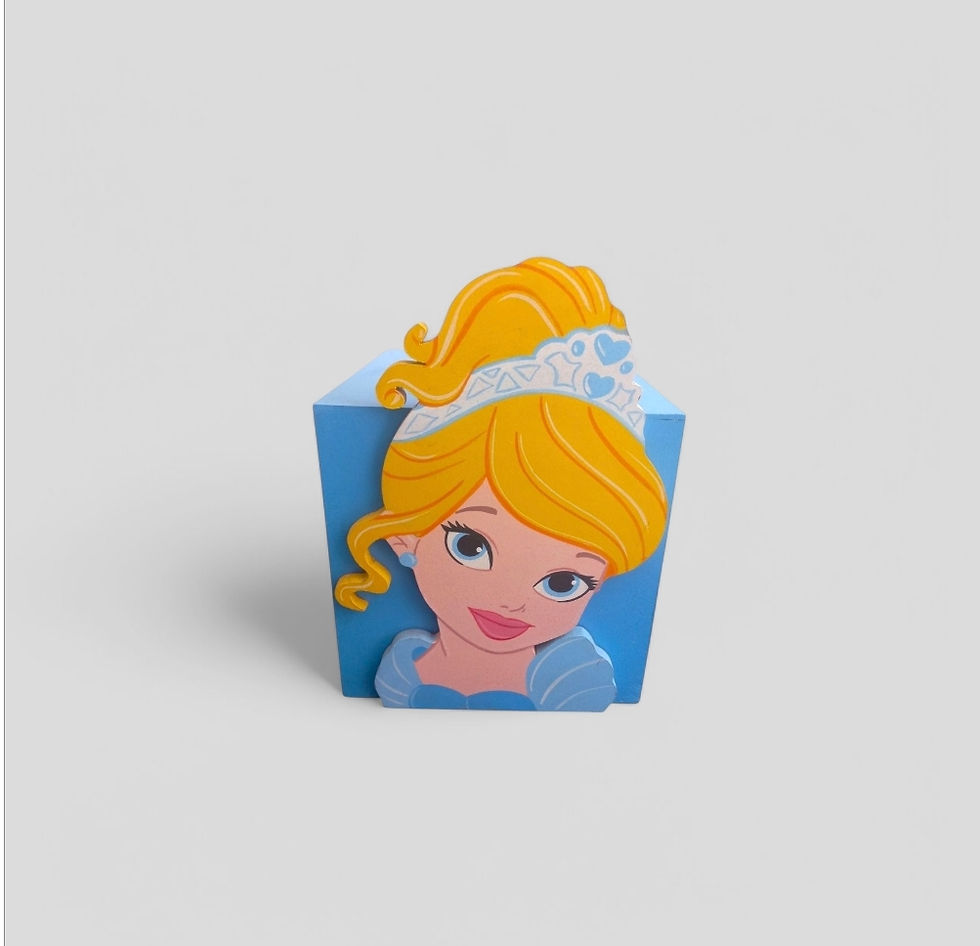 Cubo Personalizado - Cinderela (Baby Princesas)- 20 cm Comprimento