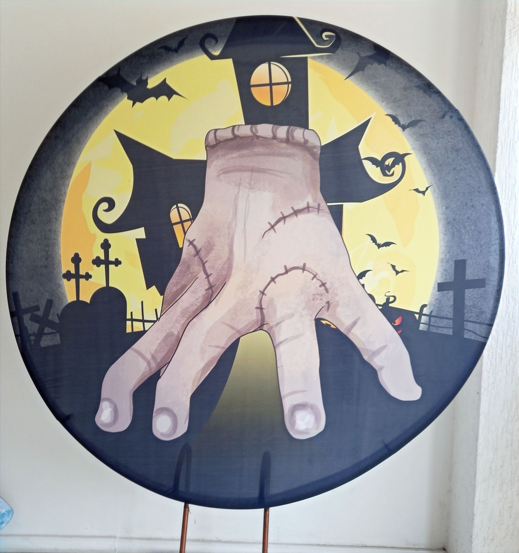 Painél Redondo Wandinha - 1,50 m Diâmetro