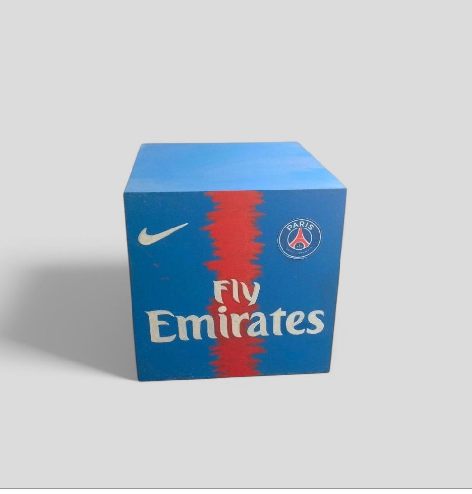 Cubo Personalizado Temático - Paris Saint German - 20 cm Comp