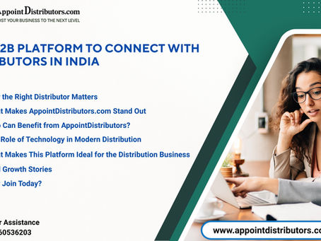 Best B2B Platform to Connect with Distributors in India