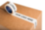 white tape on Box