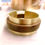 Thumbnail: Red wood and brass bangle