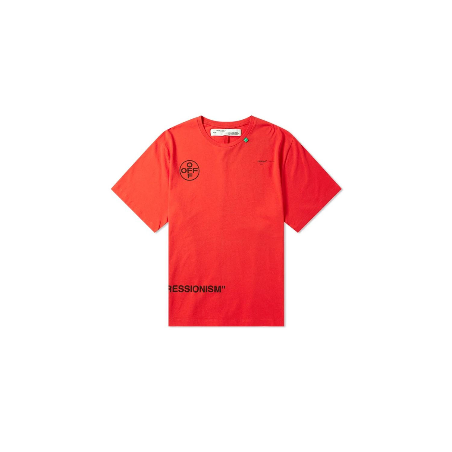 Off White Oversized Diagonal Stencil Tee