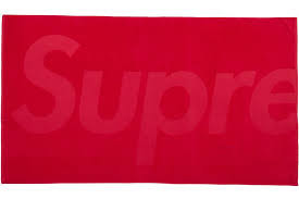 Supreme Tonal Logo Towel - Red | Steel City Sole
