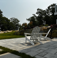 Concrete paver patio
