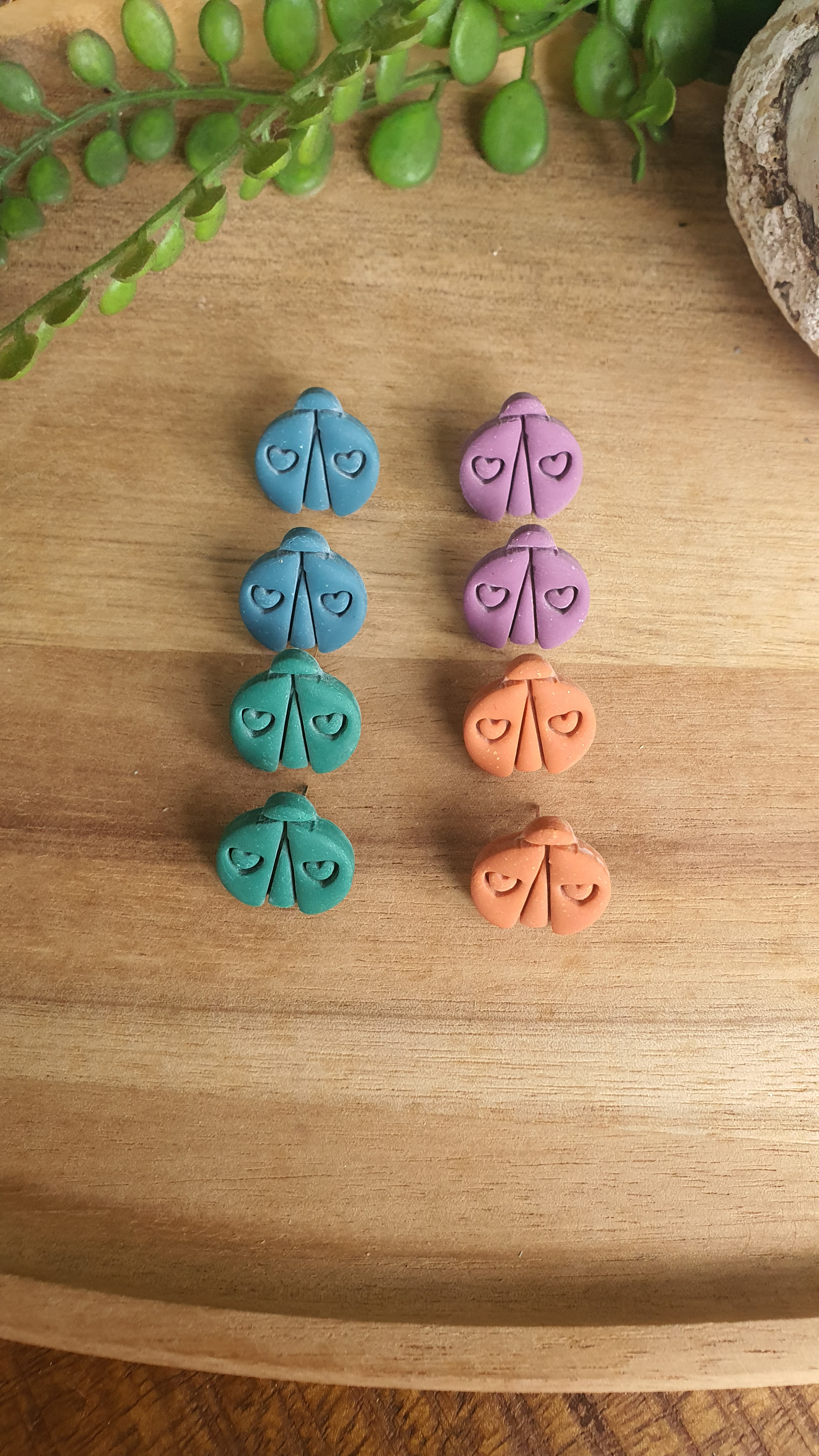 Lady Bugs - 01 - Polymer Clay Earring