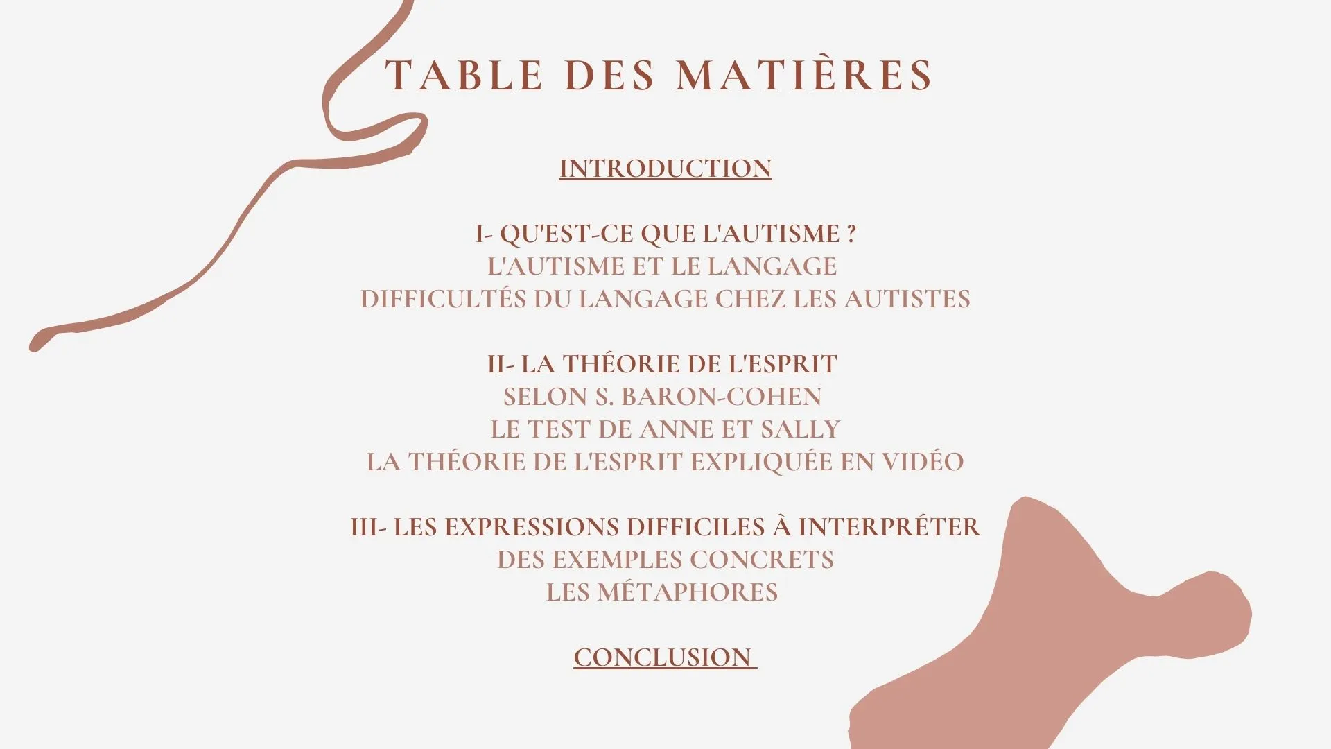 L'autisme et le langage
