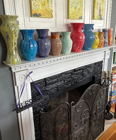 Colorful vases