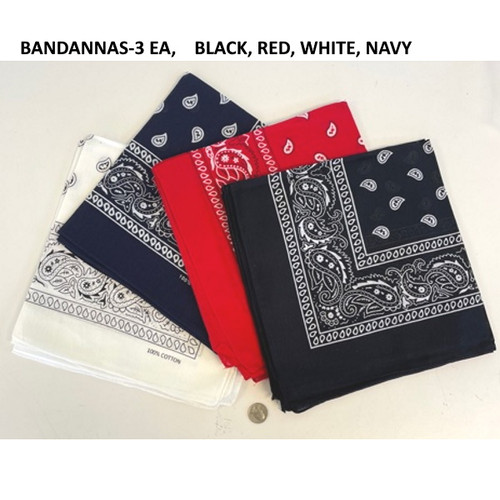 4 basic bandanna colors (BAND4COLORS) FLASHBACK AND FREEDO