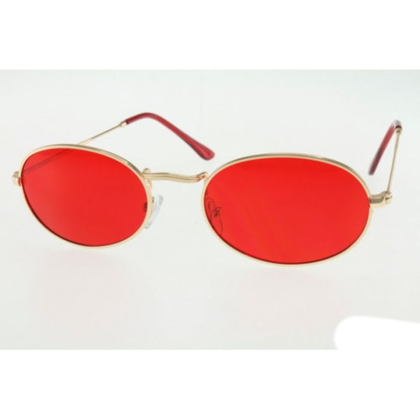 Thumbnail: COLOR OVAL LENS MOD SUNGLASSES