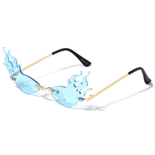 Thumbnail: FLAMES ASSORTED COLOR SUNGLASSES, METAL ARMS
