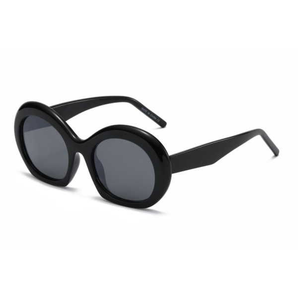 Thumbnail: RETRO BLACK FRAMES WITH COLOR LENS SUNGLASSES