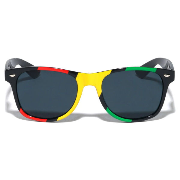RASTA COLOR BLUES BROTHERS STYLE SUNGLASSES