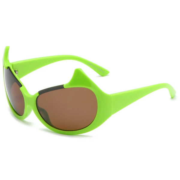 Thumbnail: CAT STYLE SUNGLASSES IN ASSORTED COLORS, DARK LENSES