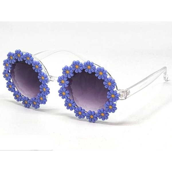 Thumbnail: ROUND SUNGLASSES WITH FLOWERS, GOOD HIPPY LOOK
