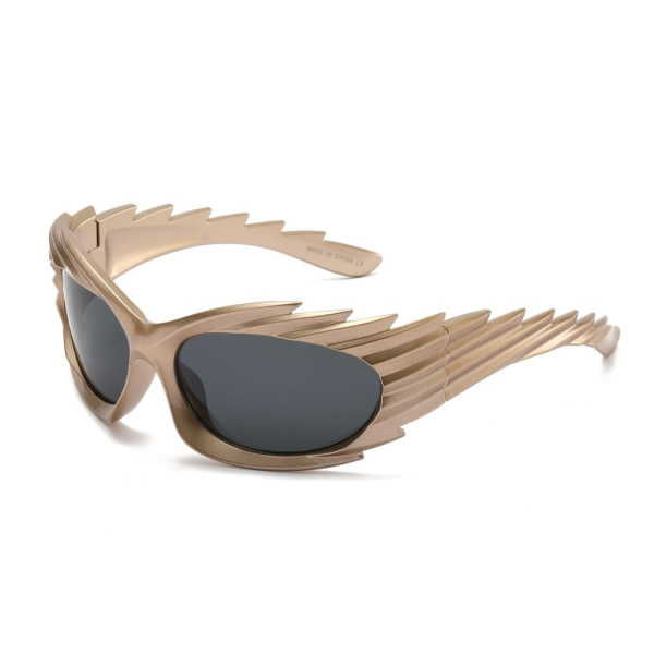 Thumbnail: JAGGED EFFECT COLOR FRAME SUNGLASSES