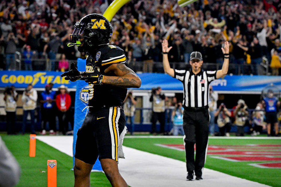 Luther Burden after scoring a touchdown in the Cotton Bowl