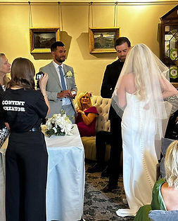 Working on a wedding in Deadham
