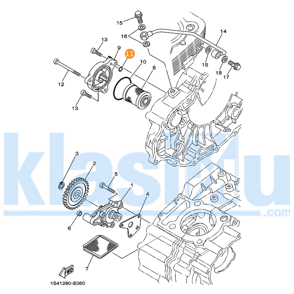 Thumbnail: Yamaha Scorpio Z Oil Filter Seal