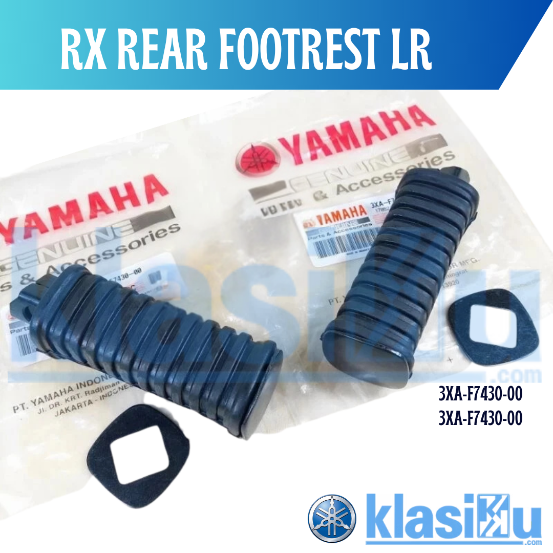 Genuine Yamaha RX King 135 Rear Footrests - Left & Right Pair