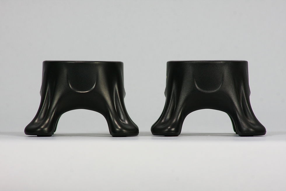 Thumbnail: Bundle of One CBH Deluxe 500 (Small) and One 1000 (Large) Matte Black Holders