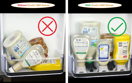 Dunlin - Condiment Bottle Holder (CBH) Deluxe - Luxury bottle organizer and emptier