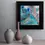 Thumbnail: tableau art abstrait contemporain spirituel bleu aurore capone