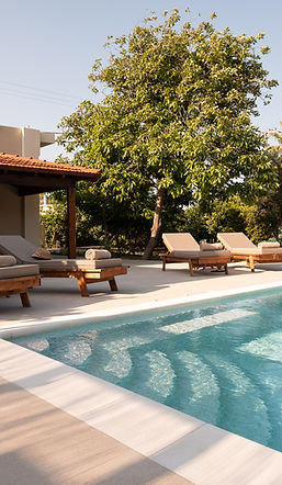 villa with pool in Rhodes
