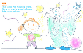 Child's homework page