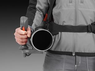 Utilize full blow force with minimal arm strain
