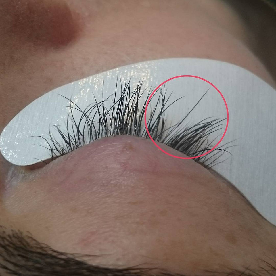 Grown out Lash Extension
