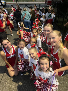Mini Cheer Camp Campers and Cheerleaders
