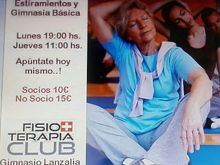 NUEVA CLASE DE ESTIRAMIENTOS, MOVILIDAD Y GIMNASIA BÁSICA.