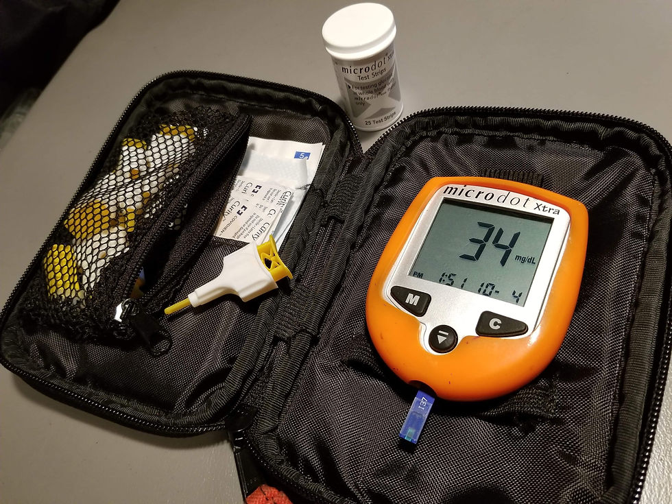 A glucose this low could cause anyone to be confused, violent, unconscious, or seem drunk