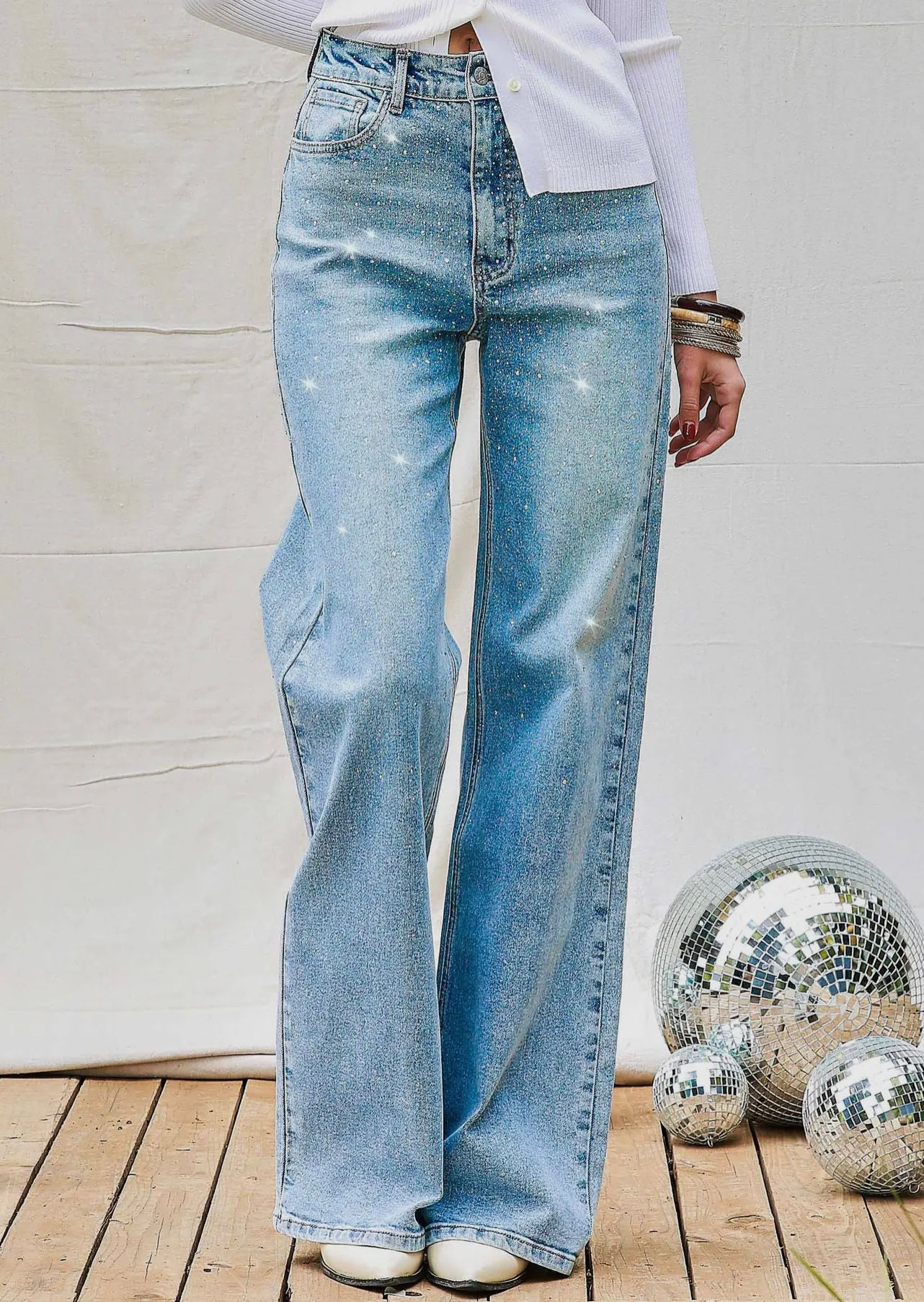 RHINESTONE JEANS