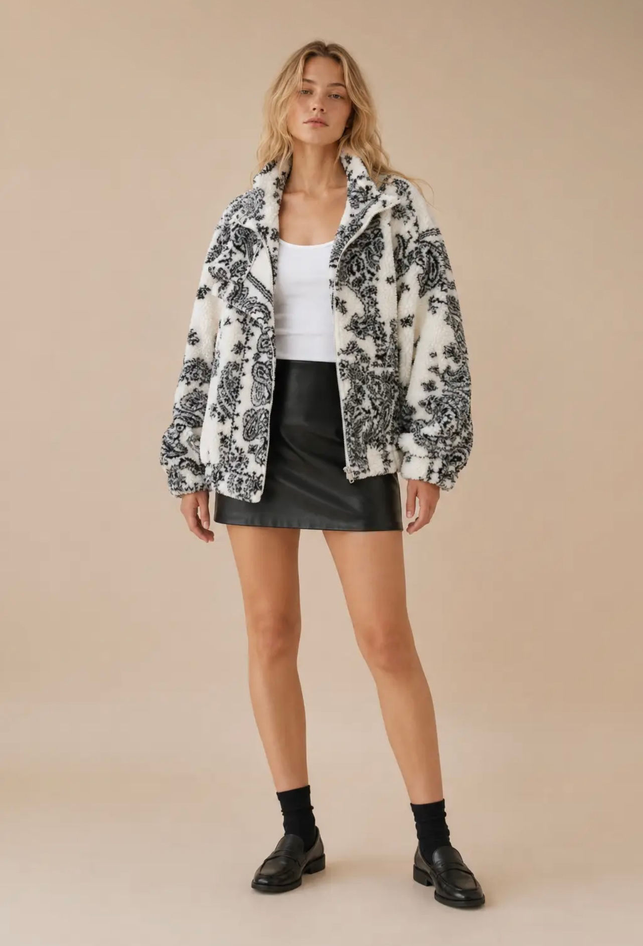 PREORDER PAISLEY SHERPA JACKET