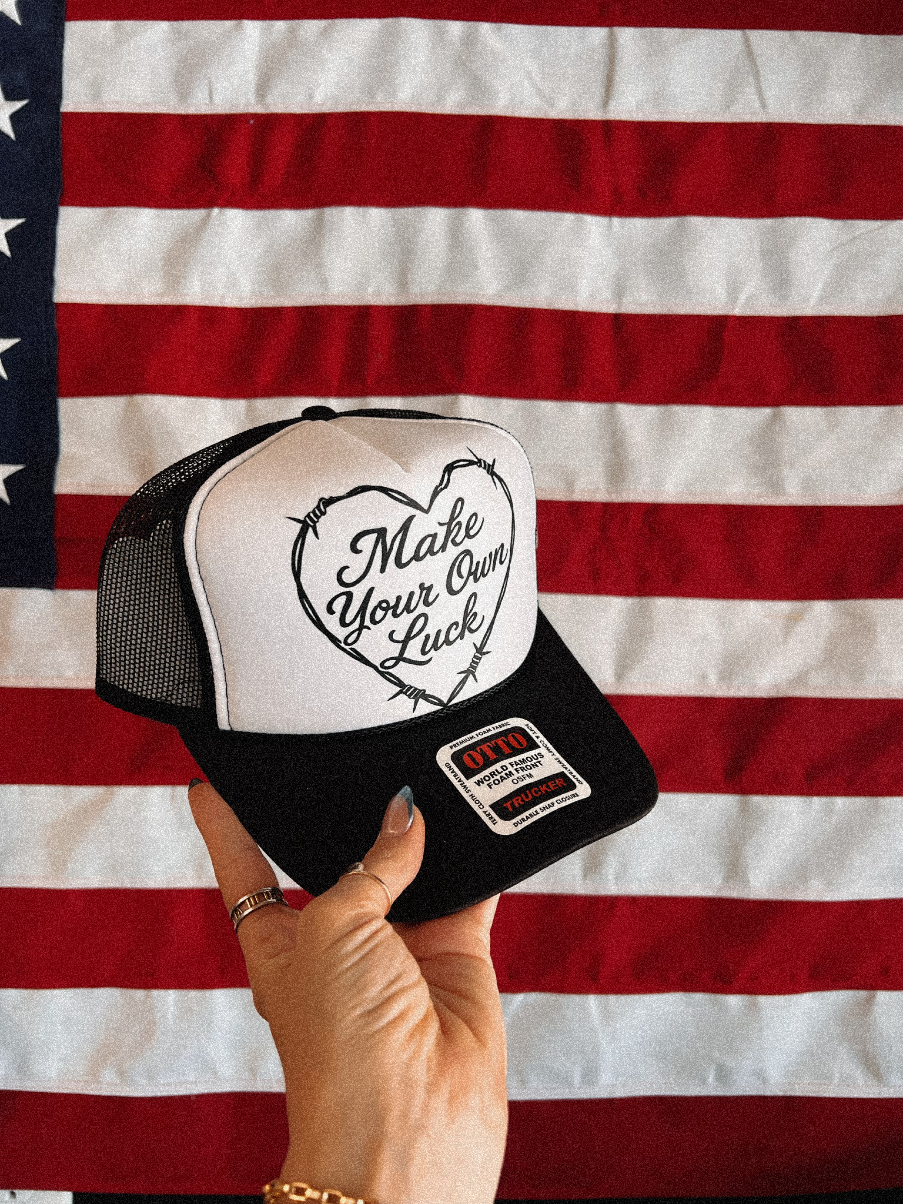 MAKE YOUR OWN LUCK TRUCKER 