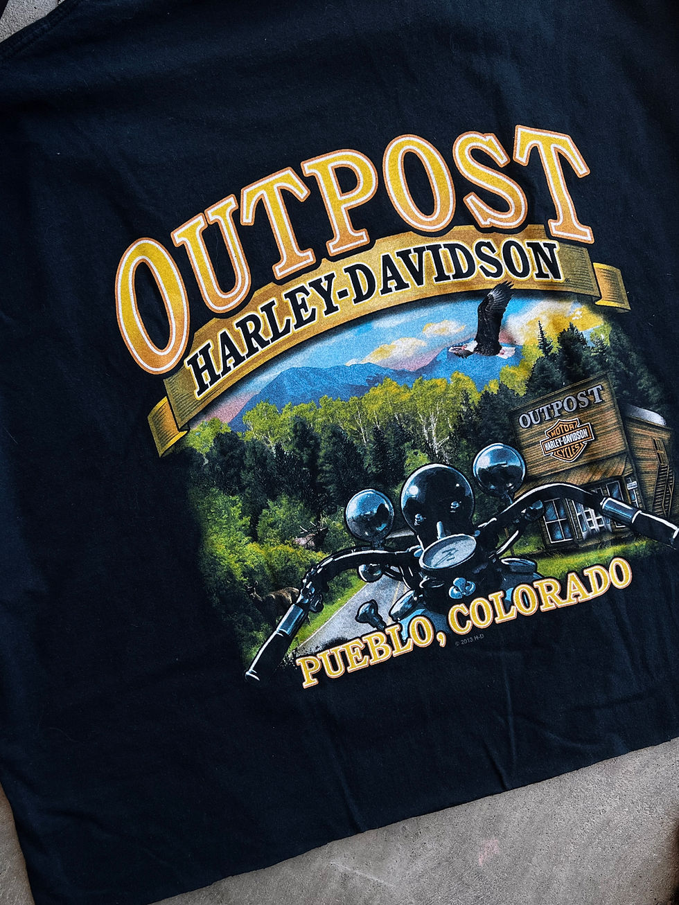 Thumbnail: UPCYCLED HARLEY COLORADO TEE