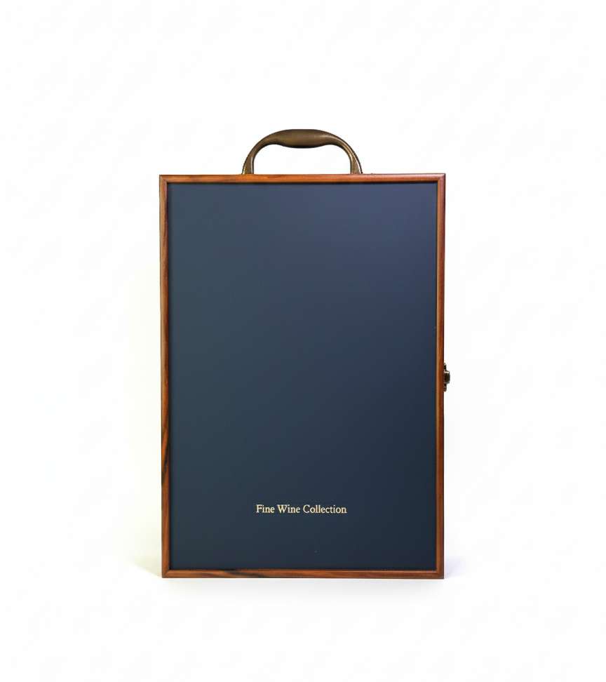 Miniatura: Skrzynka na dwie butelki wina z akcesoriami