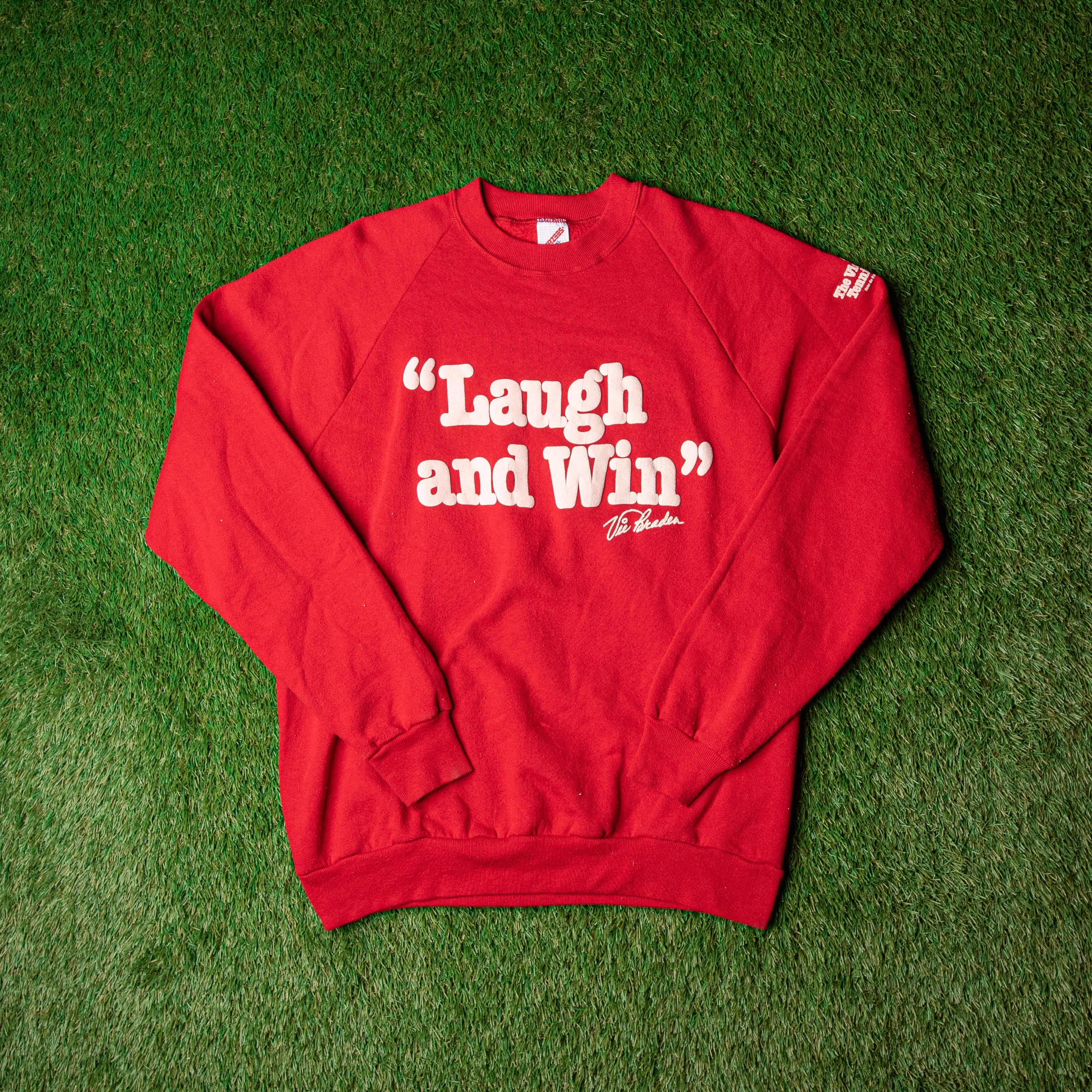 laugh n win vic braden tennis raglan