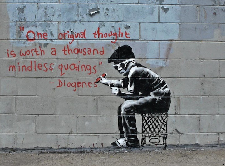 Banksy graffiti art