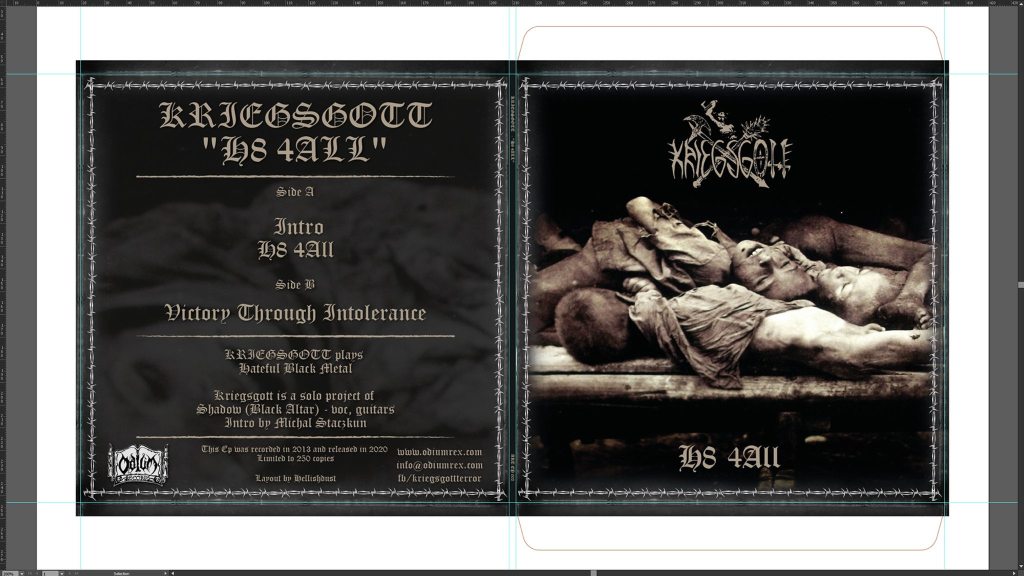 KRIEGSGOTT - H8 4All"  - 7""