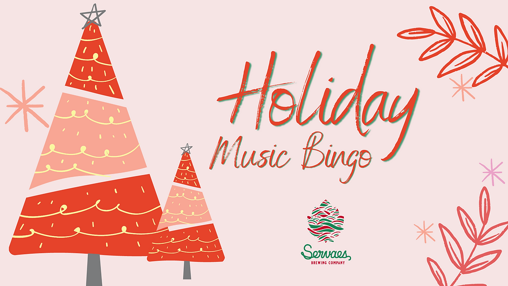 Free holiday music bingo on dec 7