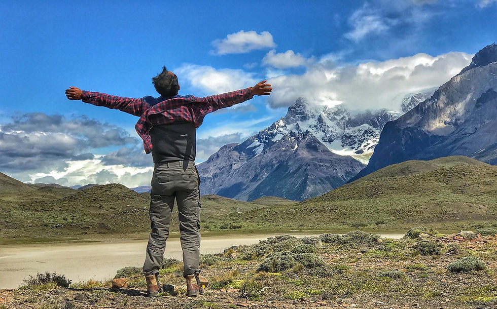 Bahar- World ends, heaven begins. I was here, I never left. Torres del Paine, Chile.