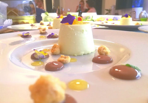 Panna cotta with almond - Chocolate - Limoncello